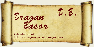 Dragan Basor vizit kartica